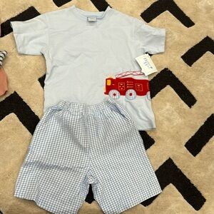 The Bailey boys 2 piece fire truck outfit size 5
